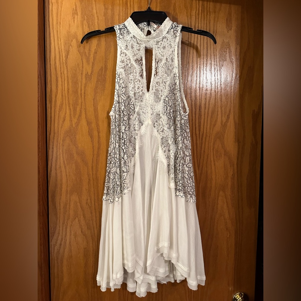 Free People Lace Mini Dress - Size XS